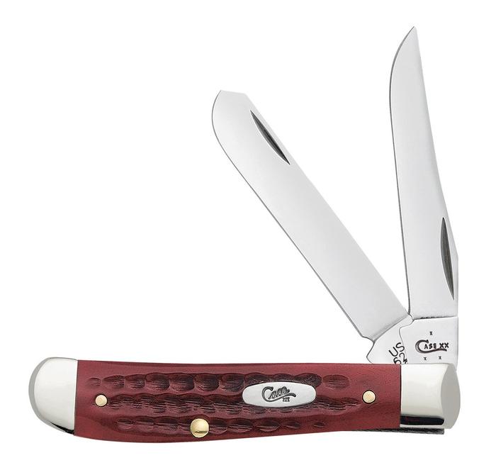 Pocket Worn® Old Red Bone Corn Cob Jig Mini Trapper Pocket Knife - Utility and Pocket Knives